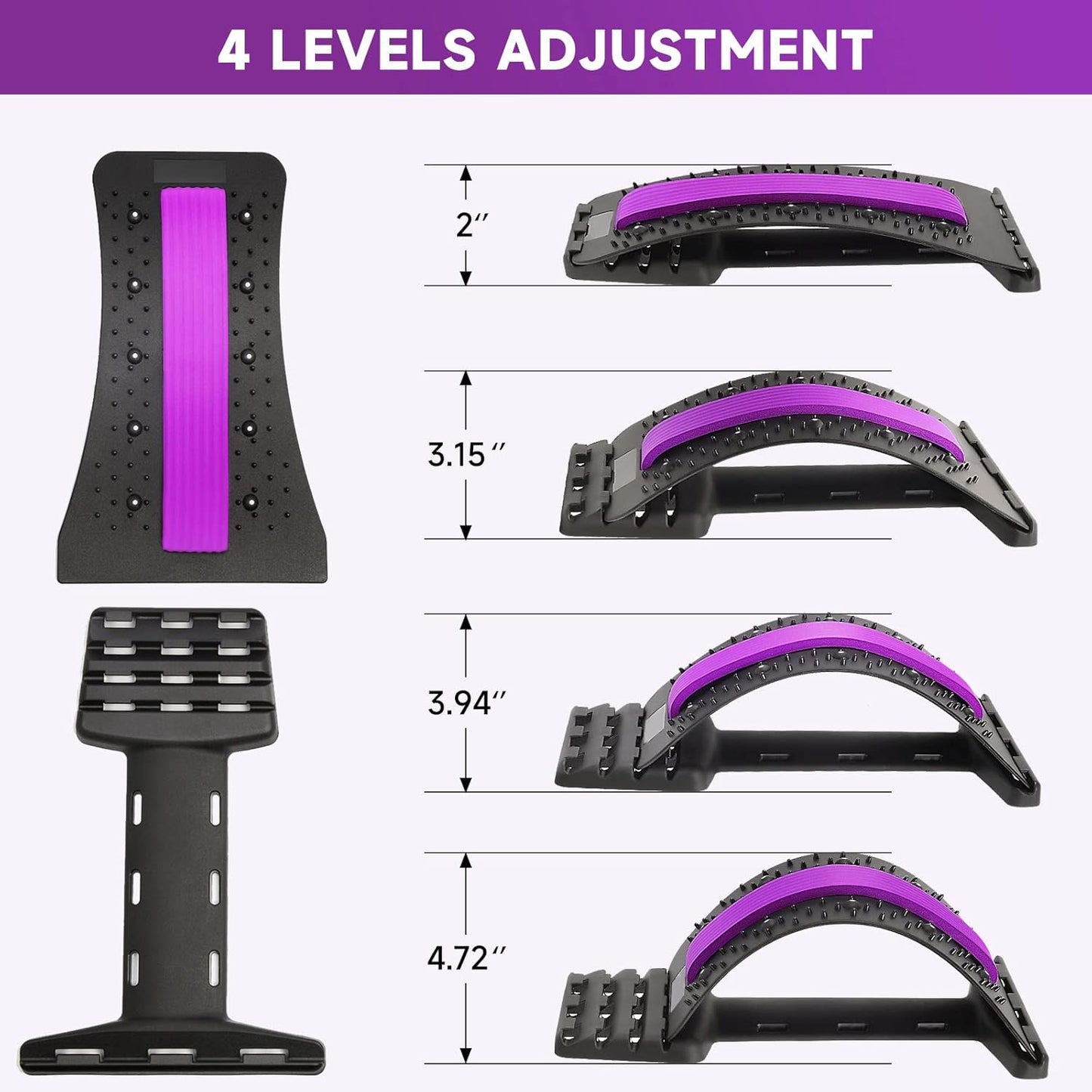 “2-in-1 Back Stretcher & Posture Corrector – Relieve Back Pain and Improve Spine Alignment”