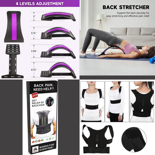 “2-in-1 Back Stretcher & Posture Corrector – Relieve Back Pain and Improve Spine Alignment”