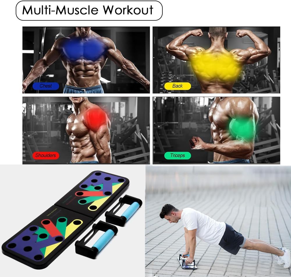 "3-in-1 Home Fitness Training Kit – Push-Up Board, Sit-Up Bar, and Yoga Mat for Full Body Workout"