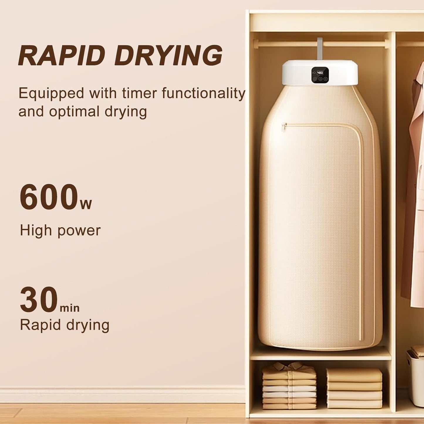 DRYING HEATER with Intelligent Moisture Control – Fast 20 mph Drying Technology