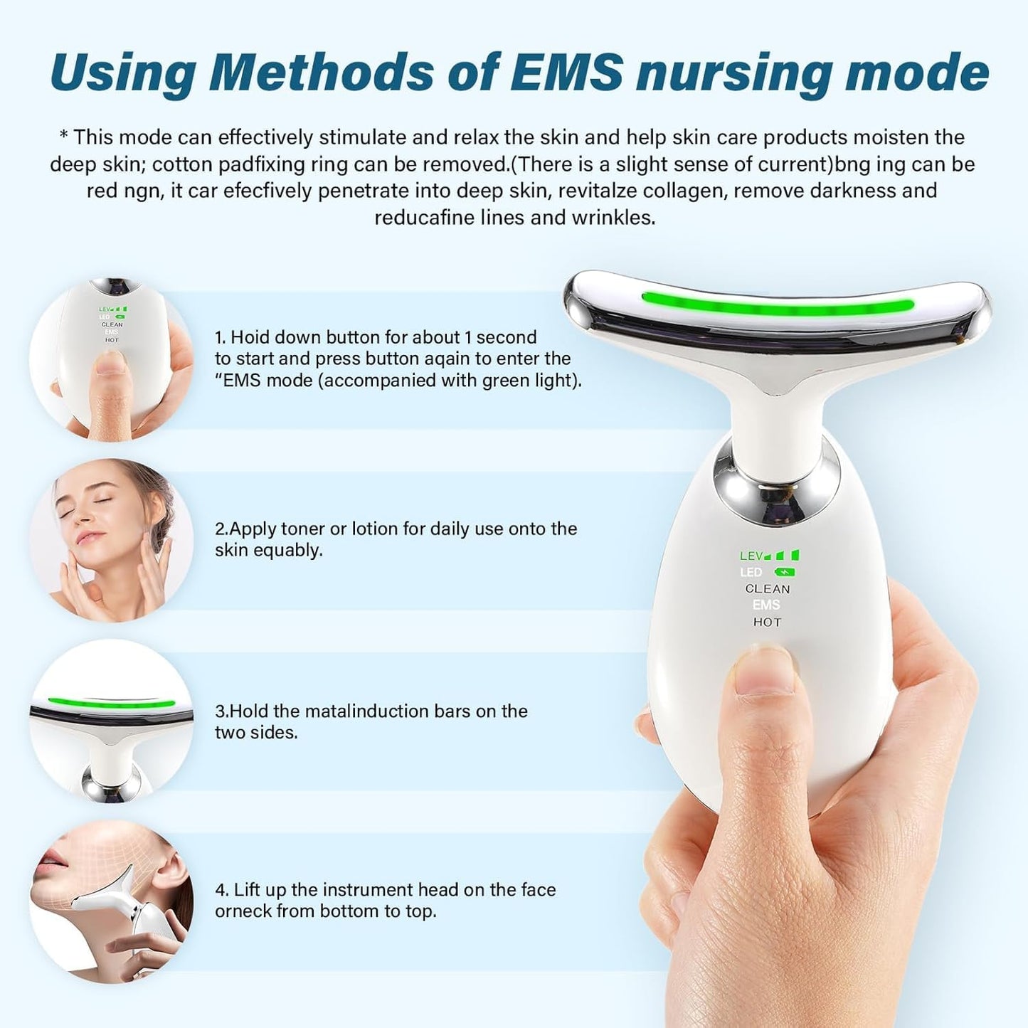 Intense Pulsed Light Wrinkle Reducing Device – ES-1081 Skin Rejuvenation & Anti-Aging Too