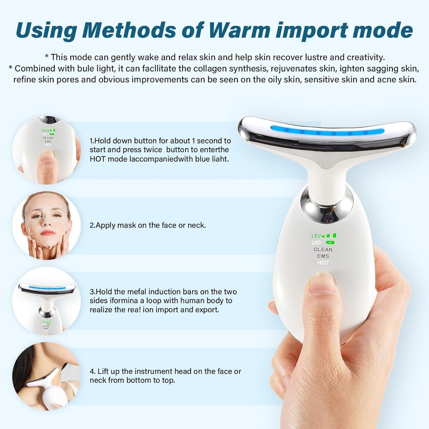 Intense Pulsed Light Wrinkle Reducing Device – ES-1081 Skin Rejuvenation & Anti-Aging Too