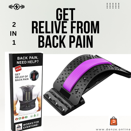 “2-in-1 Back Stretcher & Posture Corrector – Relieve Back Pain and Improve Spine Alignment”