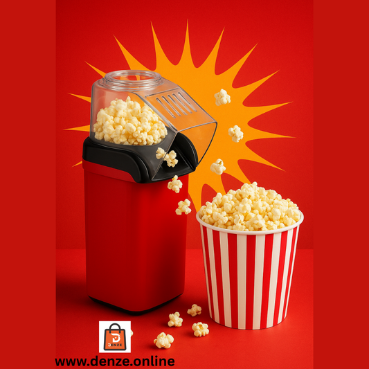 Portable Popcorn Maker, Hot Mini Air Popper 3 Minutes Fast Making, Healthy Oil Free Smart Popper Gift Set, mall Popped Machine with Measuring 12 OZ Cup BPA Free
