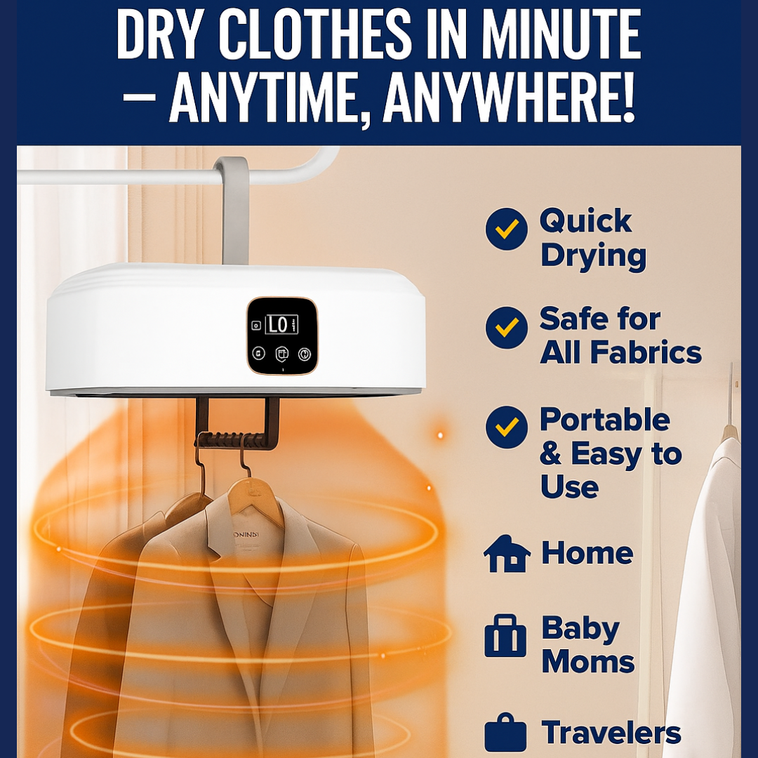 DRYING HEATER with Intelligent Moisture Control – Fast 20 mph Drying Technology