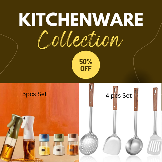 Kitchenware Collection – Premium Cooking Utensil & Spice Bottle Sets | 50% OFF